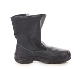 Black kersey boot close up.