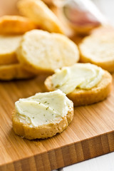 bruschetta with herb butter