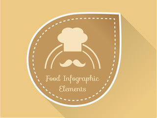 Flat Food Illustration. Vector Illustration EPS 10.