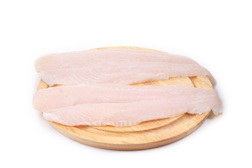 Fresh fillet of pangasius.