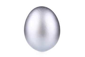 Easter silver egg.
