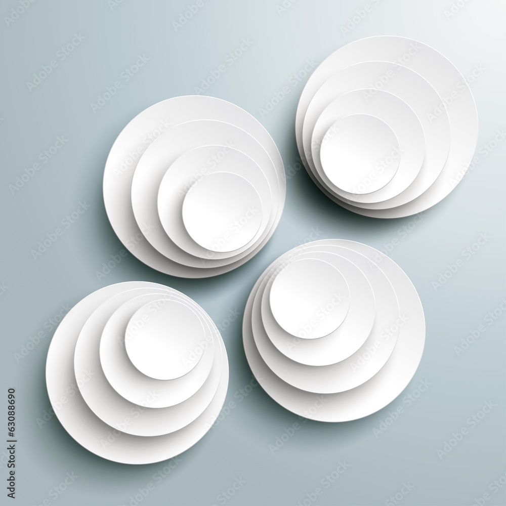 Canvas Prints 4 bevel circle in circles background