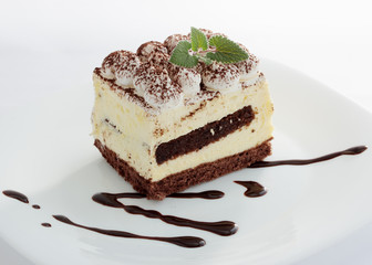 Tasty tiramisu dessert