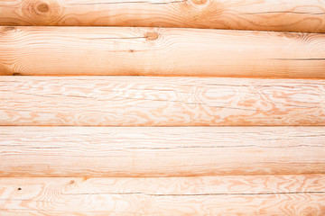 wooden wall. sectioned log. texture, pattern