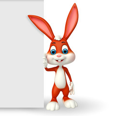 Illustration of cute easter bunny