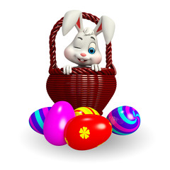 Obraz premium Illustration of cute easter bunny