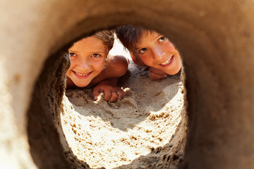 Kids on the beach