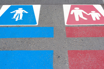 Traffic Signs For Bikes and Pedestrians