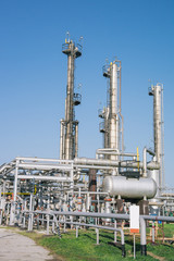 Fototapeta na wymiar Petrochemical industrial plant