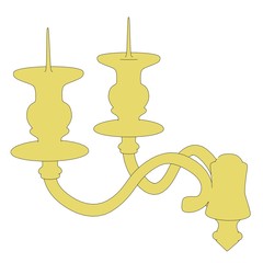 cartoon image of old candlestick