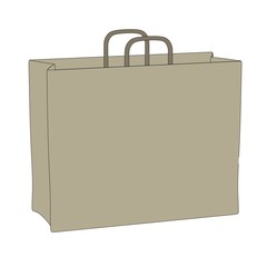 cartoon image of shopping bag