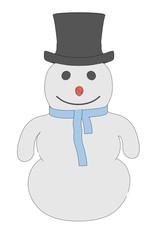 cartooon image of snowman character