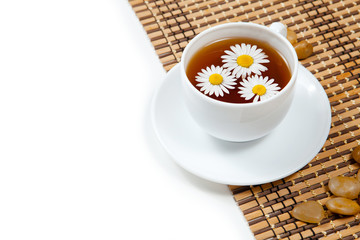 Herbal chamomile tea