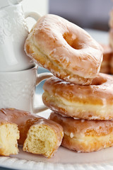 Stacked Donuts and Cups