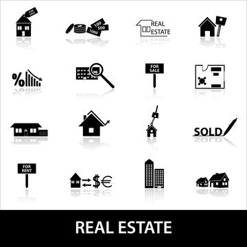 real estate icons eps10