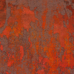 red brown 3d abstract grunge paint layer wall