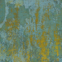 green yellow 3d abstract grunge paint layer wall