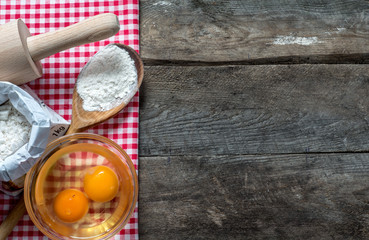 Baking fresh bread background close up shoot