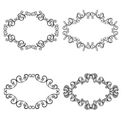 Vector Decorative Ornamental Frame for Text. Design element