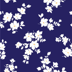 シームレスな花柄