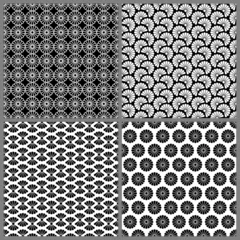 Flower Pattern Black/White © Jan Engel