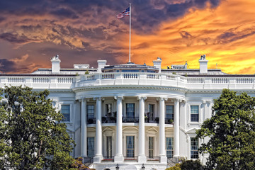 Washington White House on sunny day