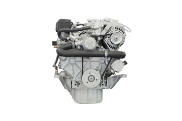 Obraz premium The image of an engine under the white background