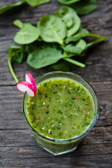 Healthy green smoothie