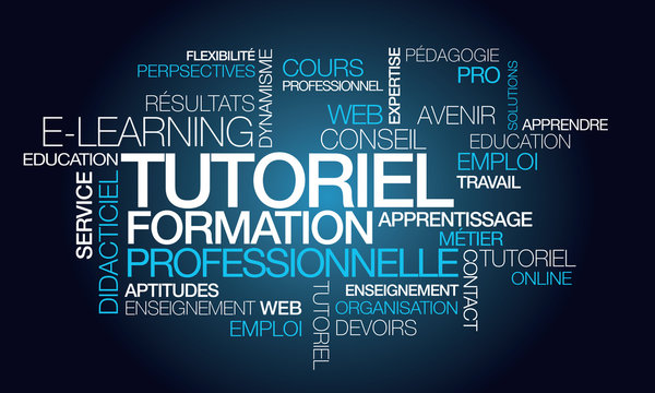 Tutoriel formation professionnelle nuage de mots