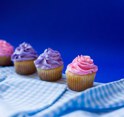 Three delicious cupcakes
