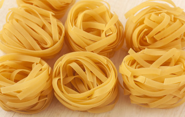 Pasta tagliatelle.