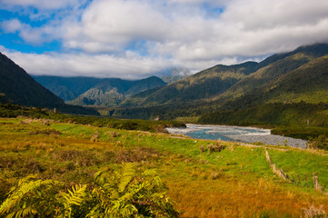 part of southern alps in New Zealand