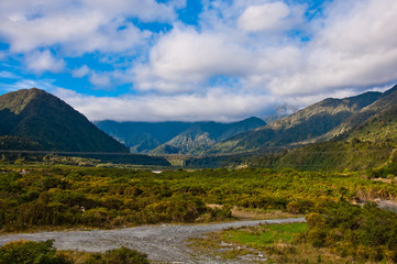 Fototapeta na wymiar part of southern alps in New Zealand