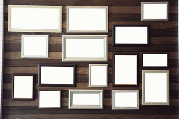 Many type of photo frames, house decoration