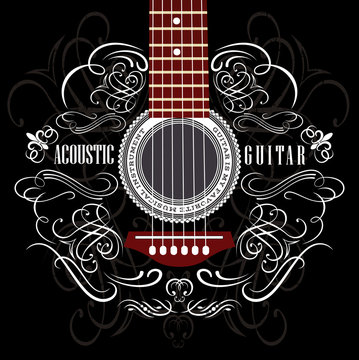 background with guitar