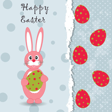 Template Easter greeting card