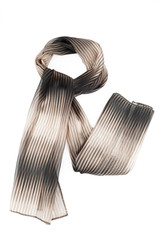 scarf of brown and grey color on a white background