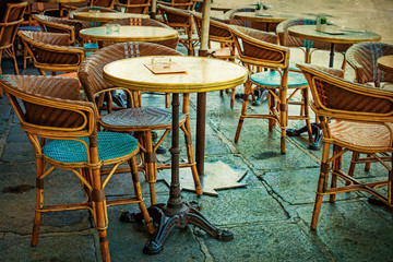 old-fashioned Cafe terrace