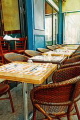 old-fashioned Cafe terrace