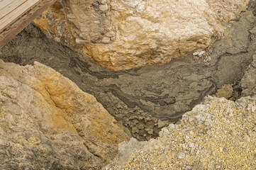Ijen volcano complex - sulfur mining