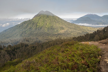 Ijen volcano complex - sulfur mining