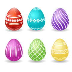 Set of easter eggs