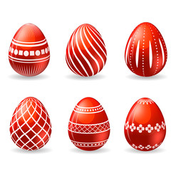 Set of easter eggs