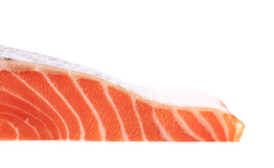 Salmon fillet texture. Close up.