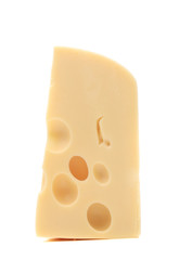 Close up of cheese slice.