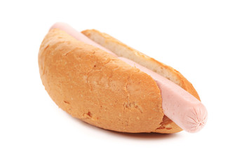 Hotdog with sausage roll.