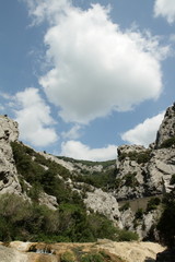 Fototapeta premium Gorges de galamus,Pyrénées orientales