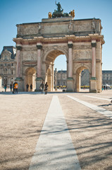 Obraz premium carrousel du Louvre jardin des Tuileries à Paris