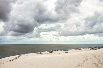 Sand dune in Curonian Gulf