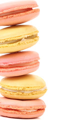 close up of Stack macaron cakes
